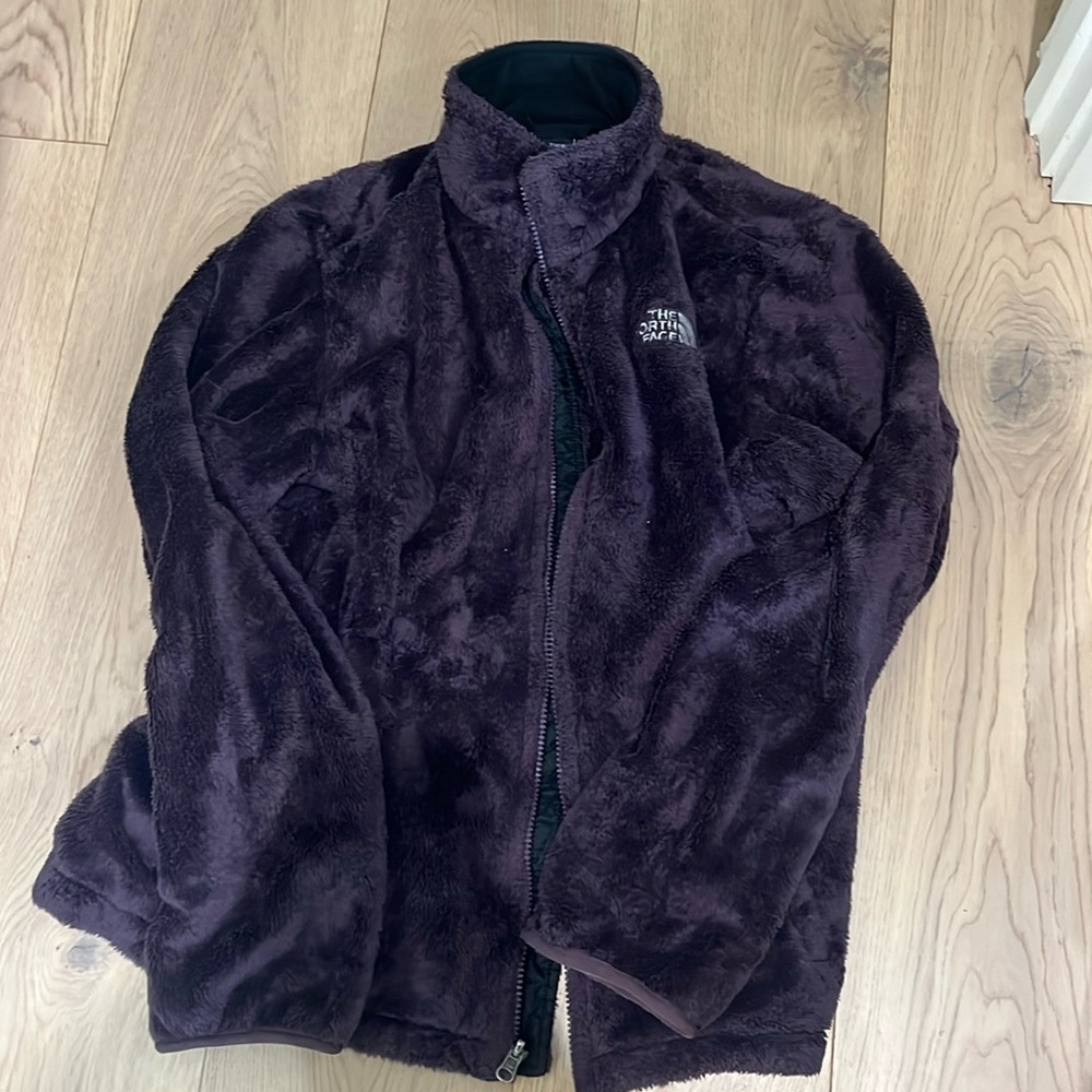 North Face Purple Fuzzy Jacket